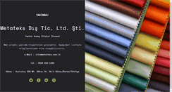 Desktop Screenshot of metateks.com.tr